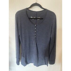 KUHL Women's Lola Henley Shirt Size Medium Blue